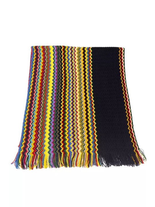 Scarves Elegant Geometric Multicolor Fringed Scarf 130,00 € 9910051139592 | Planet-Deluxe