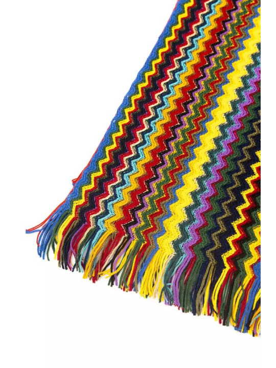 Scarves Elegant Geometric Multicolor Fringed Scarf 130,00 € 9910051139592 | Planet-Deluxe