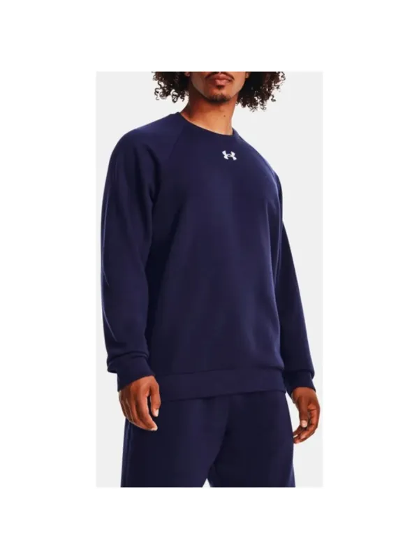 Dunkelblaue Under Armour Trainingsjacke Crewneck Dunkelblaue Under Armour Trainingsjacke Crewneck