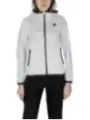 Weiße Blauer Windbreaker Jacke Sportlich