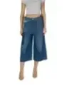 Helle weite cropped Jeans Replay
