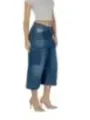 Replay zugeschnittene blaue Jeans aus Denim