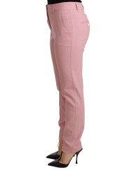 Jeans & Pants Elegant Pink Tapered Wool Trousers 760,00 € 8050246187722 | Planet-Deluxe