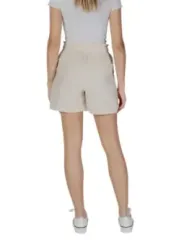 Beige B.young Shorts, hohe Taille