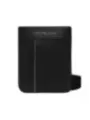 Schwarze Tommy Hilfiger Leder Umhängetasche