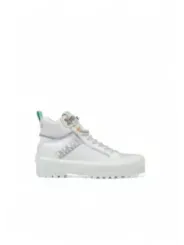 Weiße Superga-Stiefel mit Logo
