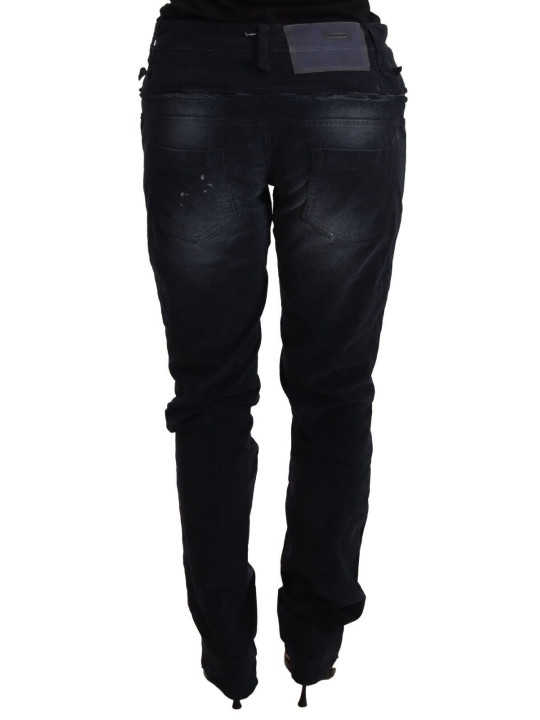 Jeans & Pants Elegant Dark Blue Slim-Fit Denim 260,00 € 8034166710659 | Planet-Deluxe
