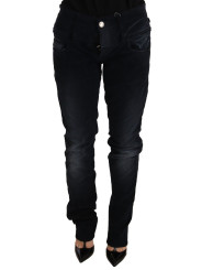 Jeans & Pants Elegant Dark Blue Slim-Fit Denim 260,00 € 8034166710659 | Planet-Deluxe