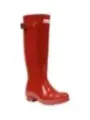 Rote Hunter Gummistiefel mit Schnalle