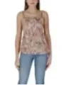 Beiges Tanktop mit abstraktem Muster
