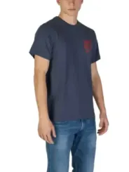 Replay rotes Logo Baumwoll-T-Shirt