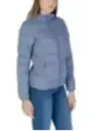 Blauer und lila Damen-Pufferjacke