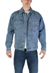 Boss Denimjacke mittelwaschung Feldstil
