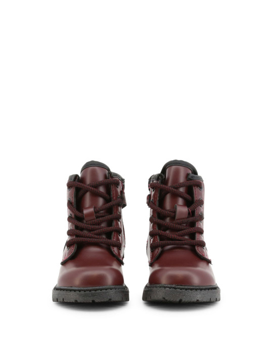 Burgundy Kinder Stiefeletten mit Schnürsenkeln