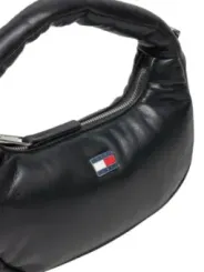 Schwarze Tommy Hilfiger Lederhandtasche