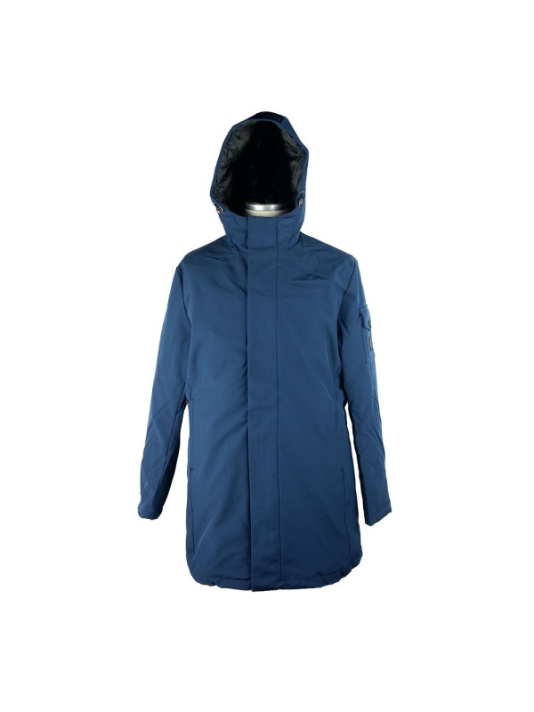 Jackets Stylish Men's Long Hooded Jacket in Blue 460,00 € 8056308720579 | Planet-Deluxe