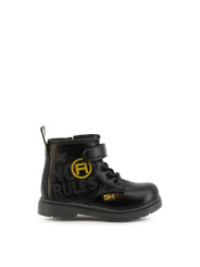 Schwarze Jungenstiefel mit klobiger Sohle