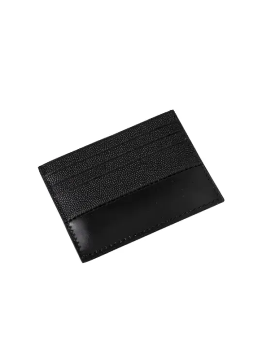 Schwarze Calvin Klein Kartenbörse Leder