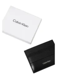 Schwarze Calvin Klein Kartenhalter aus Leder