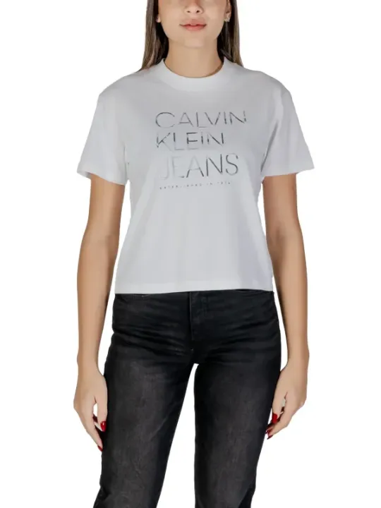 Weiße Calvin Klein Jeans T-Shirt