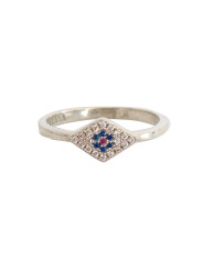 Rings Elegant Silver CZ Crystal Encrusted Ring 200,00 € 8058301885187 | Planet-Deluxe