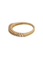 Rings Gleaming CZ Crystal Gold-Plated Ring 120,00 € 7333413049810 | Planet-Deluxe