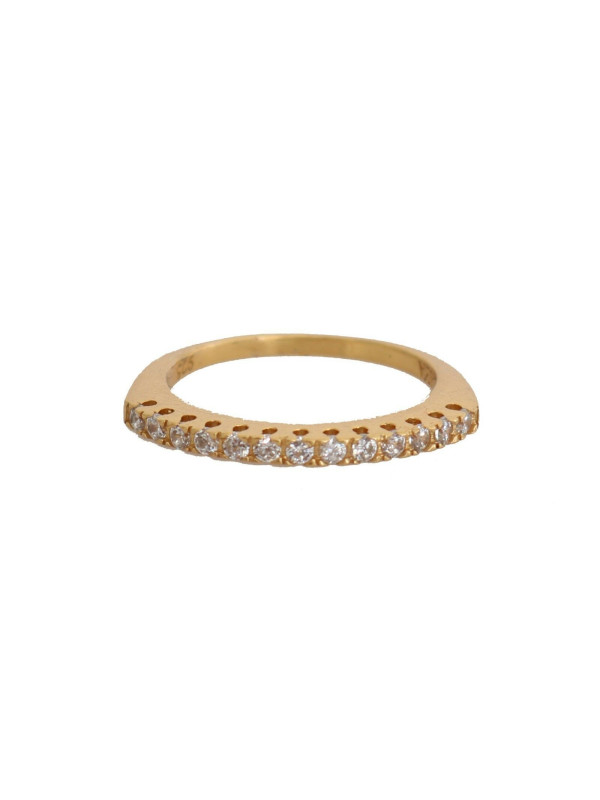 Rings Gleaming CZ Crystal Gold-Plated Ring 120,00 € 7333413049810 | Planet-Deluxe