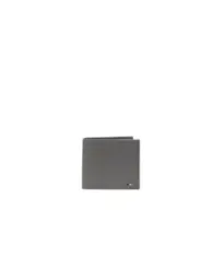 Schwarzes Boss Lederportemonnaie minimalistisch Design
