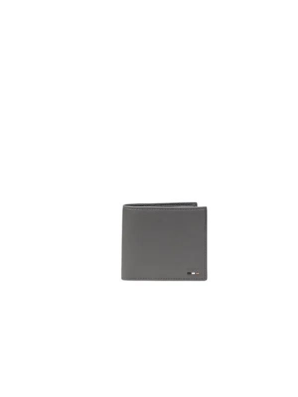Schwarzes Boss Lederportemonnaie minimalistisch Design Schwarzes Boss Lederportemonnaie minimalistisch Design