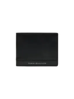 Schwarze Tommy Hilfiger Ledergeldbörse