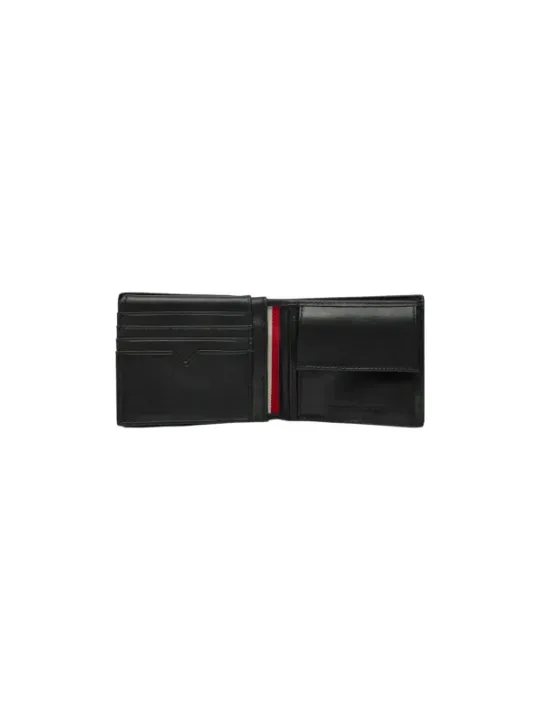 Schwarze Tommy Hilfiger Ledergeldbörse für Herren