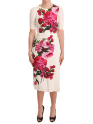 Dresses Elegant Floral Midi Bodycon Dress 2.060,00 € 8057001286928 | Planet-Deluxe