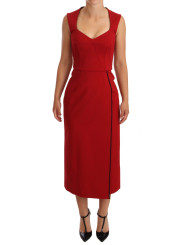 Dresses Elegant Sweetheart Midi Dress in Red 2.270,00 € 8057155701001 | Planet-Deluxe