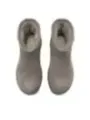 Braune Wildlederstiefel mit Fellfutter