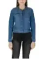 Blaue Jeansjacke mit Knopfleiste