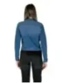 Blaue Baumwolljacke mit Reißverschluss