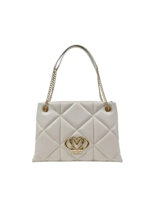 Quilted Love Moschino goldene Handtasche