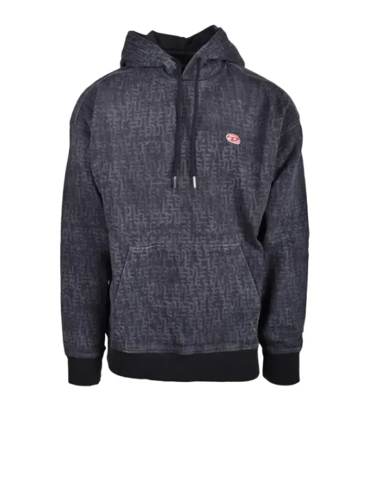 Diesel 479688 grauer Logo Hoodie