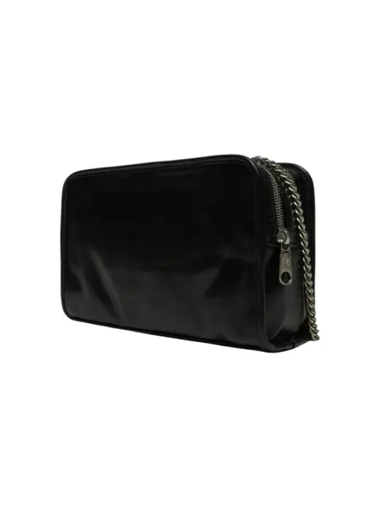 Schwarze Calvin Klein Lederhandtasche klein