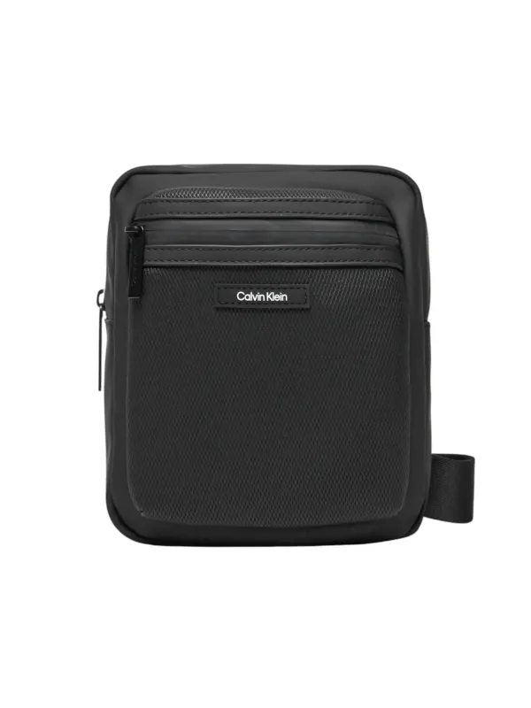 Schwarze Calvin Klein Umhängetasche Leder