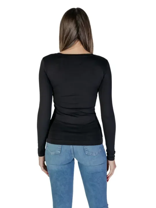 Guess Langarmshirt Grau Beige Schwarz