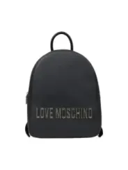 Schwarzer Love Moschino Leder Rucksack