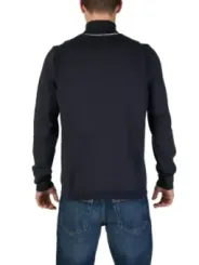 Navy BOSS Viertelzip-Pullover