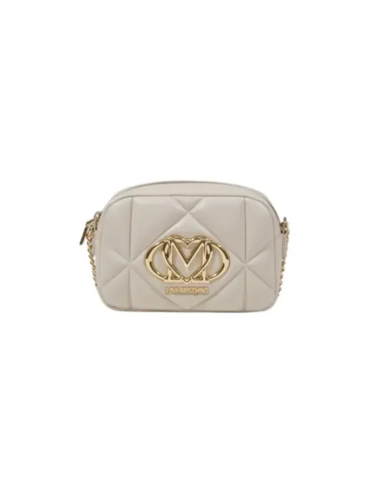 Beige gesteppte Love Moschino Handtasche