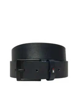 Schwarzer Tommy Hilfiger Ledergürtel für Herren