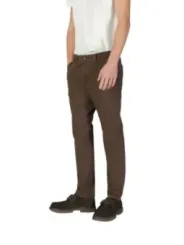 Dunkelbraune Herren Chinohose