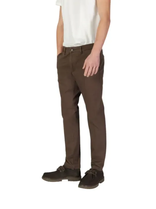 Dunkelbraune Herren Chinohose
