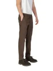 Braune Herrenhose flacher Frontschnitt Borghese