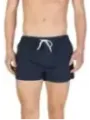 Navyblaue Badehose mit weißem Kordelzug
