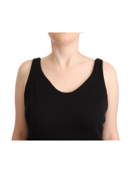 Tops & T-Shirts Chic Sleeveless Designer Tank Top in Black 200,00 € 8058301885323 | Planet-Deluxe